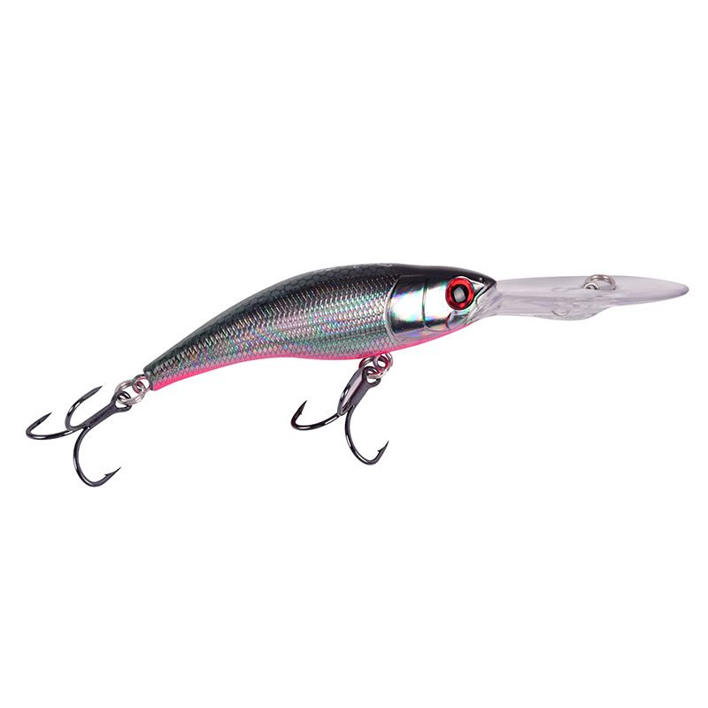 Long Lip 70mm 90mm River Hard Plastic Minnow Salmon Fishing Bait