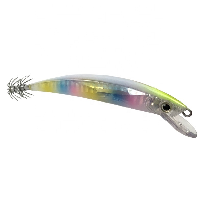 Attractive Color Fishing Minnow Lure With Squid Lure Hooks Wholesale Hard Fishing Lures Minnow Japan Jigs Fishing Accessories