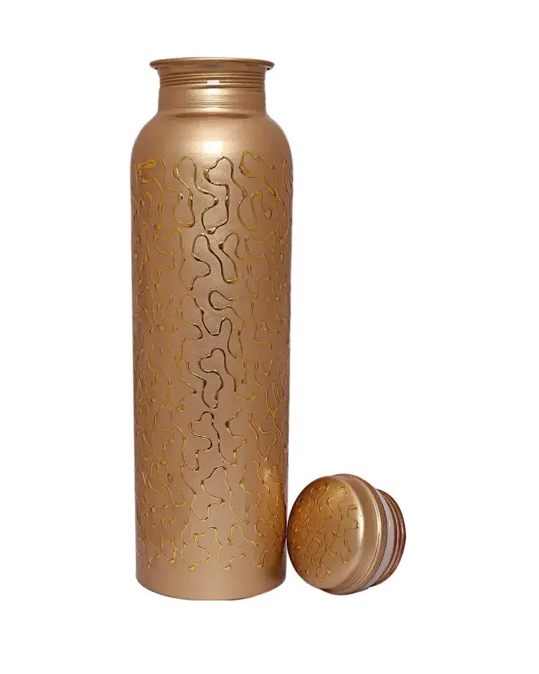 Premium Quality Handmade Yoga Use Copper Bottle with Custom Size Available at Affordable Price from India