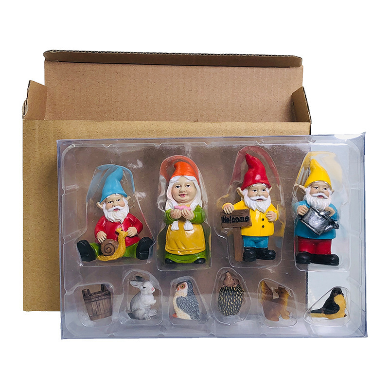 2023 hot sale resin crafts Christmas gift European style birthday gift dwarf ornaments garden decor seven dwarfs gnome statue