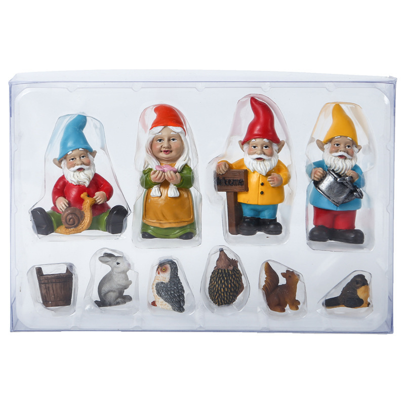 2023 hot sale resin crafts Christmas gift European style birthday gift dwarf ornaments garden decor seven dwarfs gnome statue