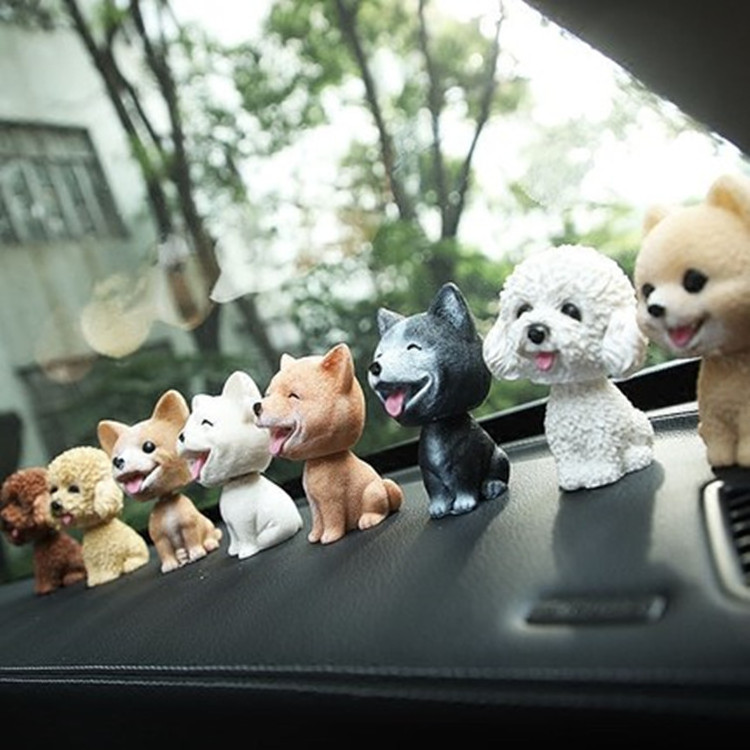 Customized Dog Bobbleheads toy figures Cartoon Toy Action Figure Character bobble head dog custom Car office desktop decoration