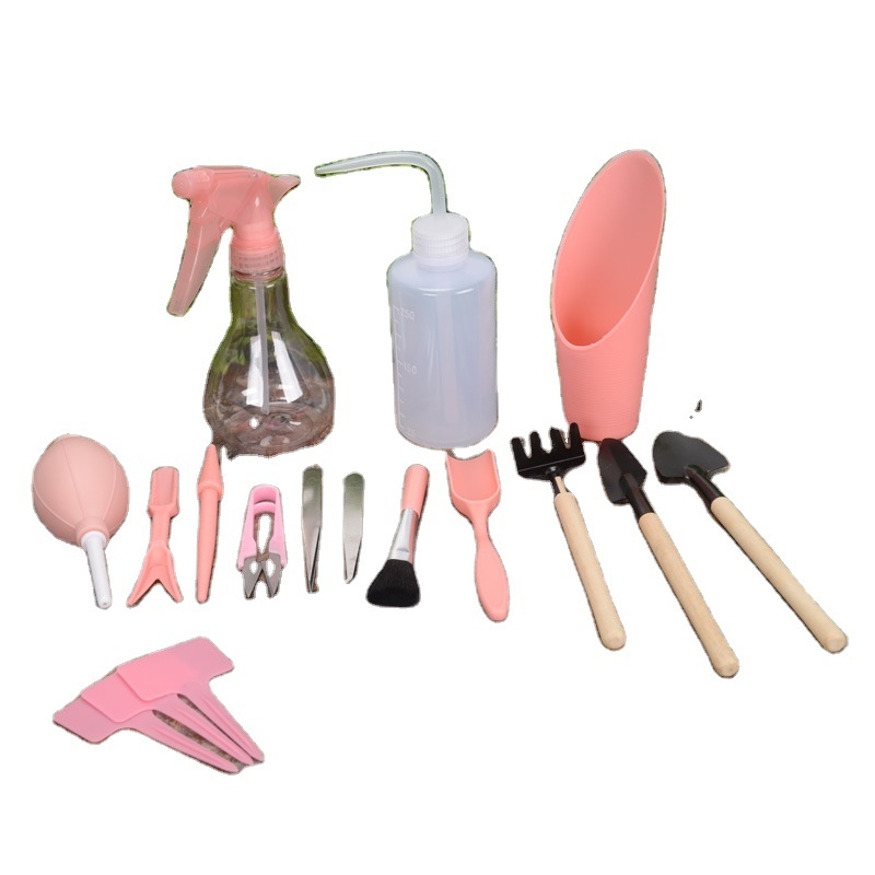 Wholesale 7 pcs 12pcs 16pcs Gardening Kit Transplanting Accessories Succulent Plants Kits garden gadgets Planting Tool Set