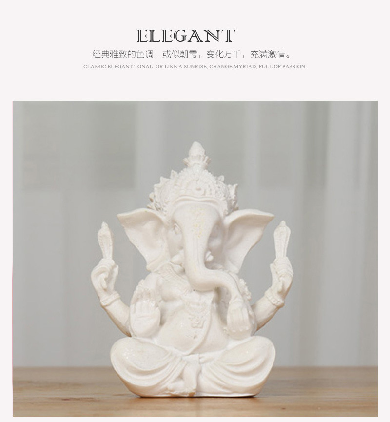 HOT NEW ITEM 3D SANDSTONE MALMSTONE GRITSTONE HOUSE DECORATION RESIN MINI INDIAN HINDU ELEPHANT GOD GANESH STATUE