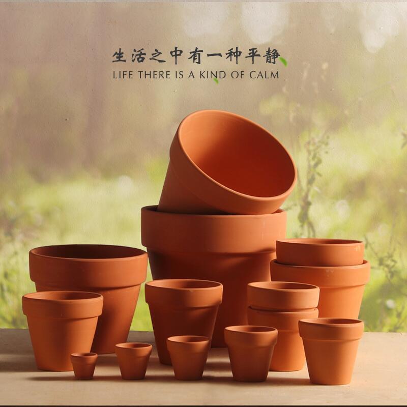 2023 hot sale nursery pots Small Mini Clay Terracotta Cactus Flower Pots Ceramic Succulent Planters with Drainage Holes