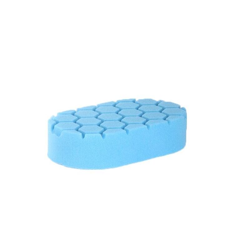 Manufactory  high quality hexagon Waxing pads Hand sponge waxing applicator for car care