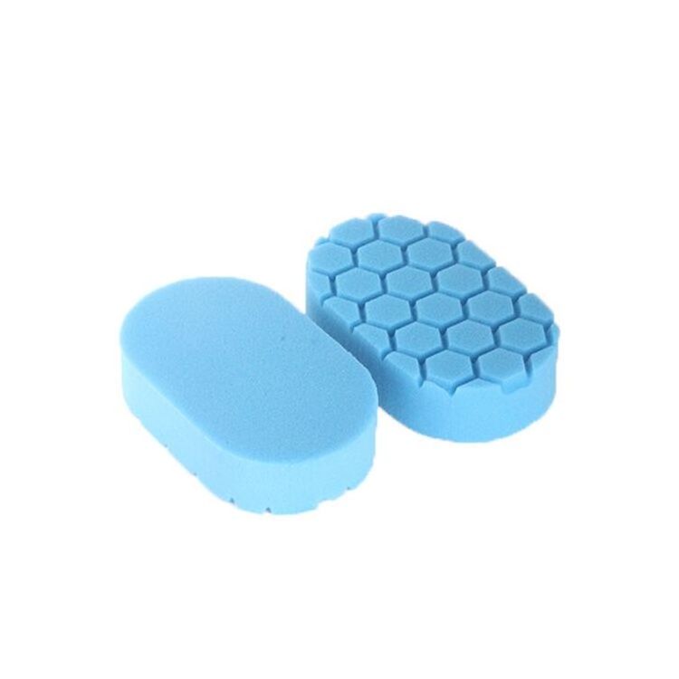 Manufactory  high quality hexagon Waxing pads Hand sponge waxing applicator for car care