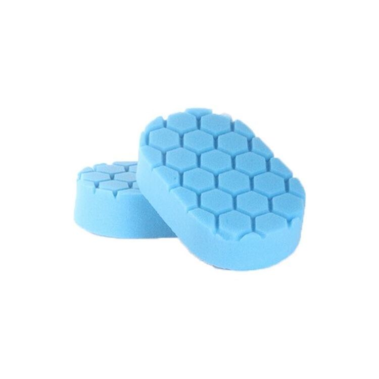 Manufactory  high quality hexagon Waxing pads Hand sponge waxing applicator for car care