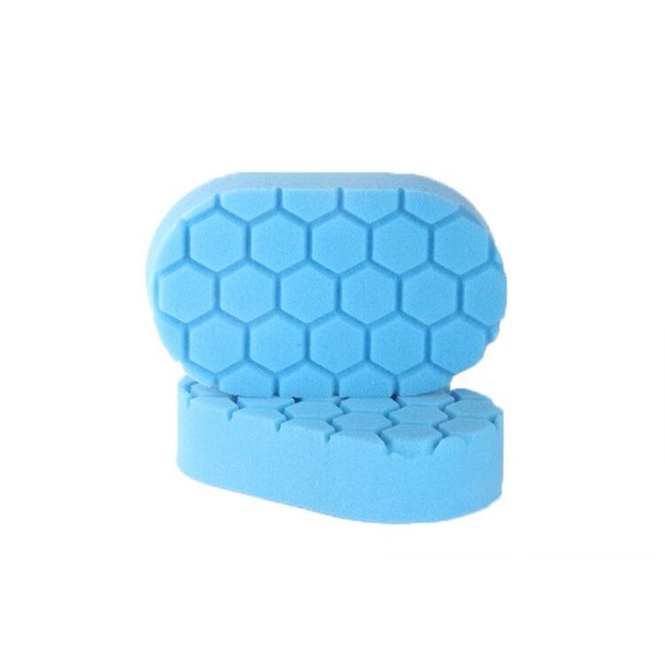 Manufactory  high quality hexagon Waxing pads Hand sponge waxing applicator for car care