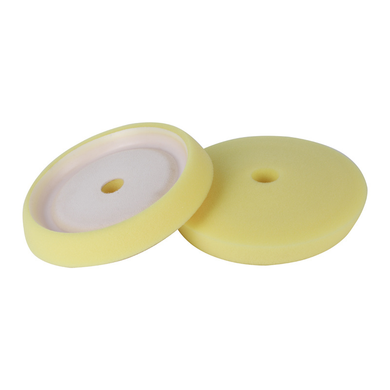 8.5 inch sponge Cutting buffing pads for RO polisher Curved backing foam polishing pads for car detailing