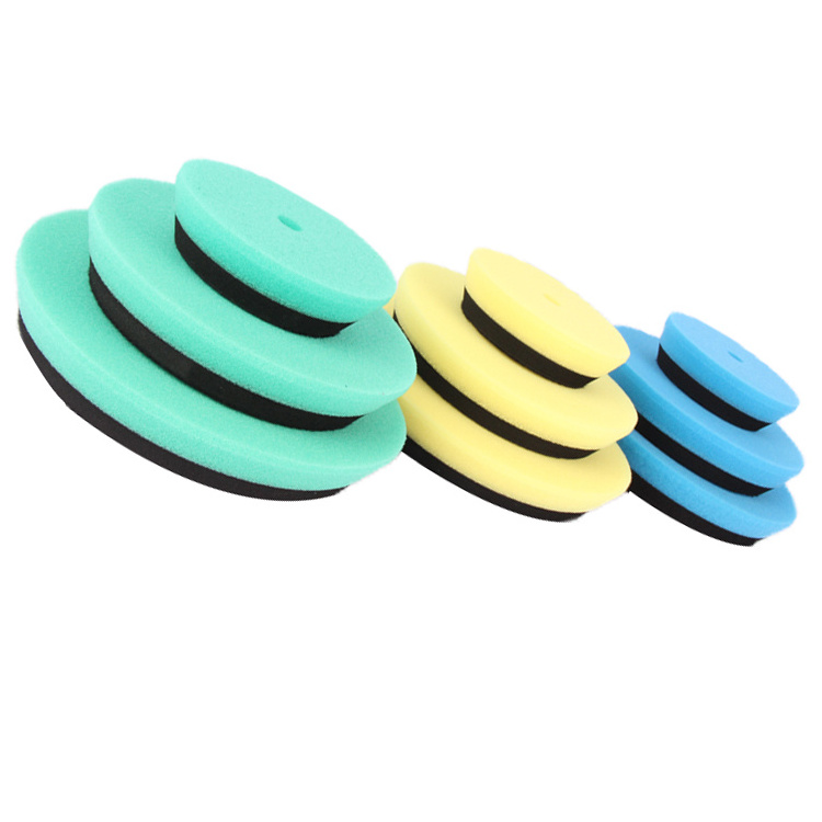 China Factory 6 Inch Bevel Edge Car Foam Polishing Pad Buffing pad for DA machine DA polisher