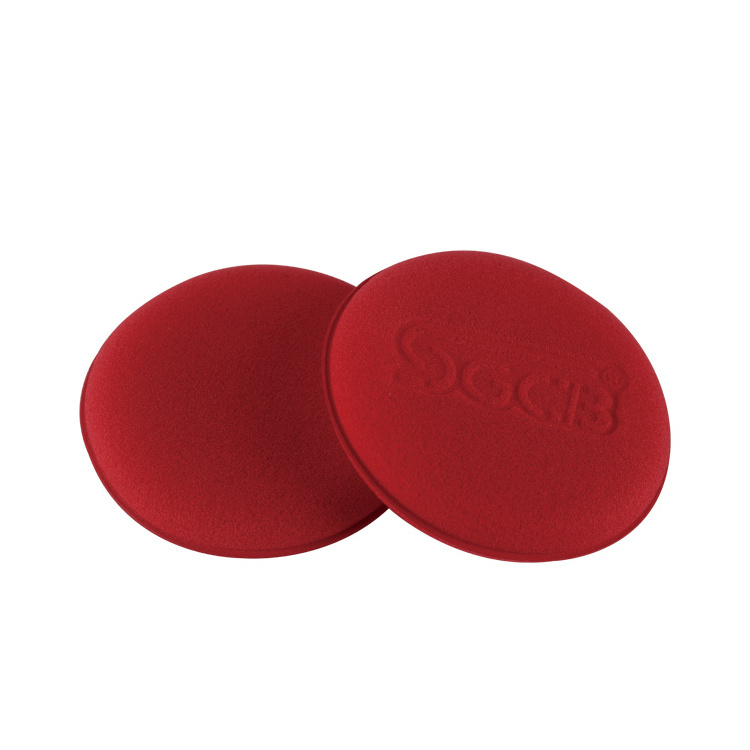 Custom Oem Car 100mm Red sponge Waxing applicator for car detailing tire dressing