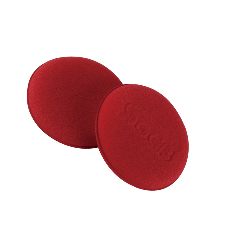 Custom Oem Car 100mm Red sponge Waxing applicator for car detailing tire dressing