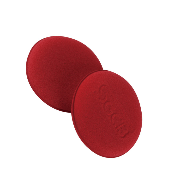 Custom Oem Car 100mm Red sponge Waxing applicator for car detailing tire dressing