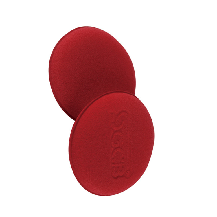 Custom Oem Car 100mm Red sponge Waxing applicator for car detailing tire dressing