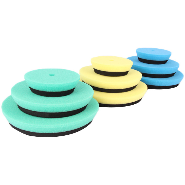 China Factory 6 Inch Bevel Edge Car Foam Polishing Pad Buffing pad for DA machine DA polisher