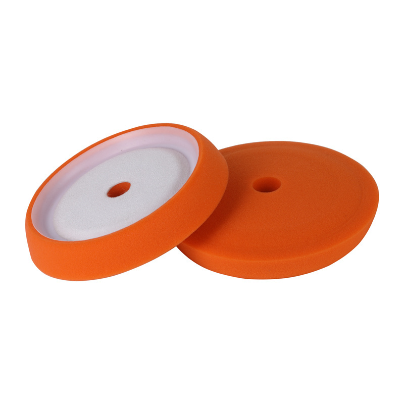 8.5 inch sponge Cutting buffing pads for RO polisher Curved backing foam polishing pads for car detailing