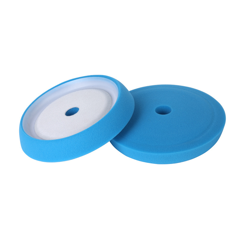 8.5 inch sponge Cutting buffing pads for RO polisher Curved backing foam polishing pads for car detailing