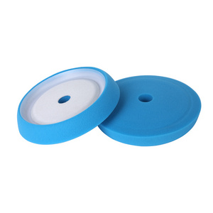 8.5 inch sponge Cutting buffing pads for RO polisher Curved backing foam polishing pads for car detailing