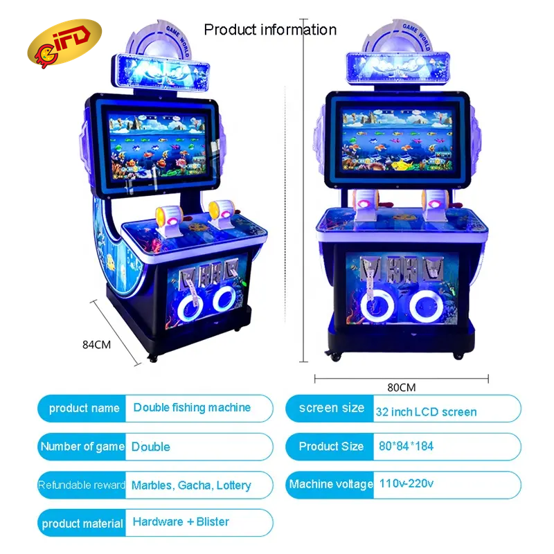 IFD  Coin Operated Arcade Machine Lottery Cabinet Portable Fish Game Table Fish Game Machine For Sale