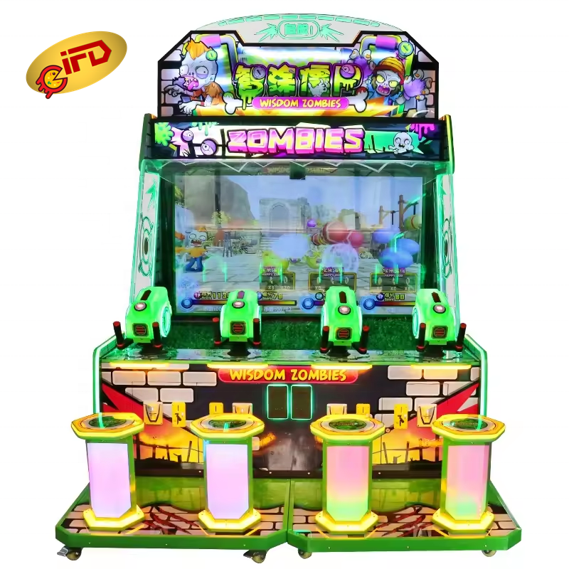 IFD Zombies Water Shooting Gun Arcade Game Machine Zombie Arcade Plants Vs Zombies Game Machine Indoor