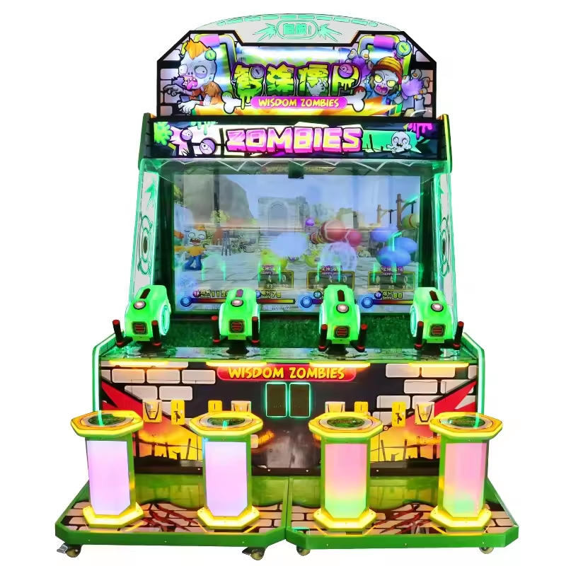 IFD Zombies Water Shooting Gun Arcade Game Machine Zombie Arcade Plants Vs Zombies Game Machine Indoor