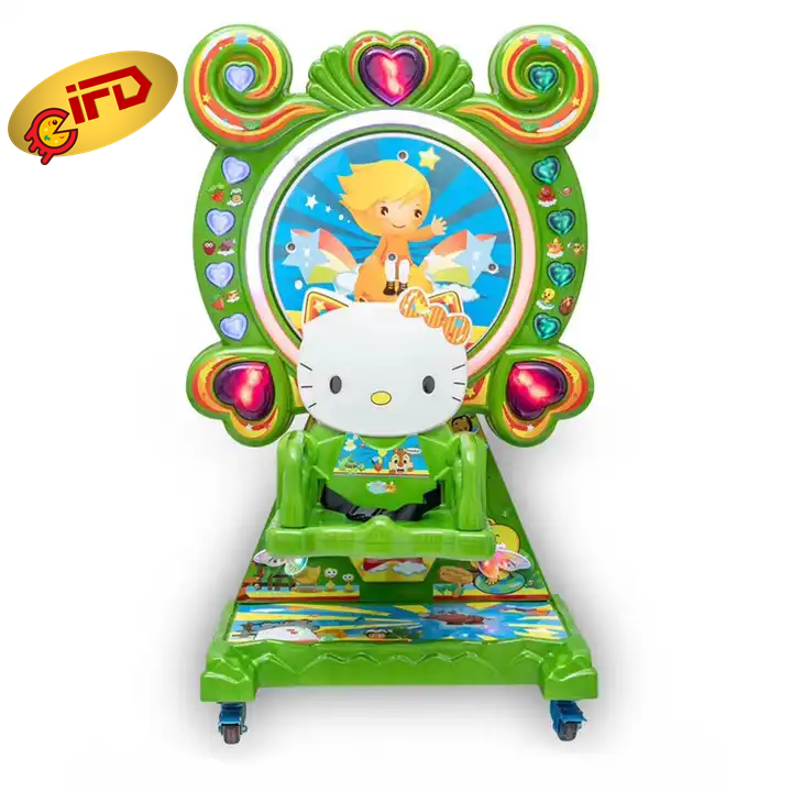 IFD Coin Operated Children's Rocking Car Rides Rotating Ferris Wheel Kiddie Ride