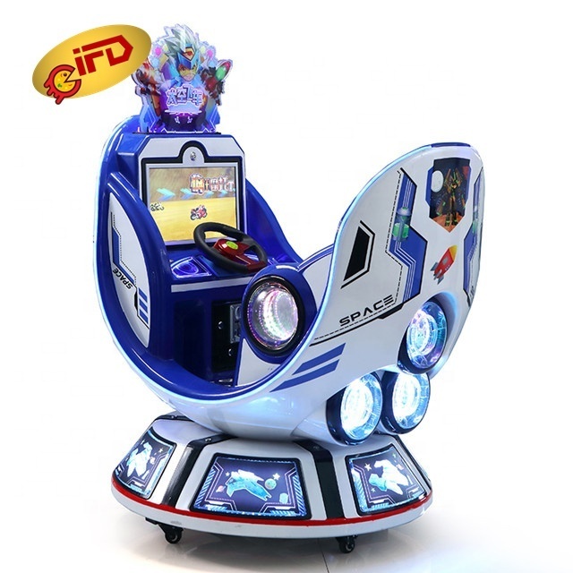 IFD Amusement Park Fun Kids Ride Space Capsule Kids Rocking Car Machine Interactive Video Game Machine