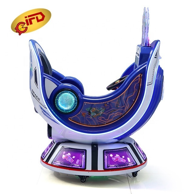 IFD Amusement Park Fun Kids Ride Space Capsule Kids Rocking Car Machine Interactive Video Game Machine