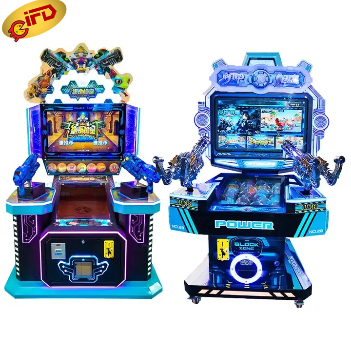 IFD Source Factory Oem Service Time Crisis 3 Arcade 4 In 1 Firepower 5d Shooting Simulator Game Machines