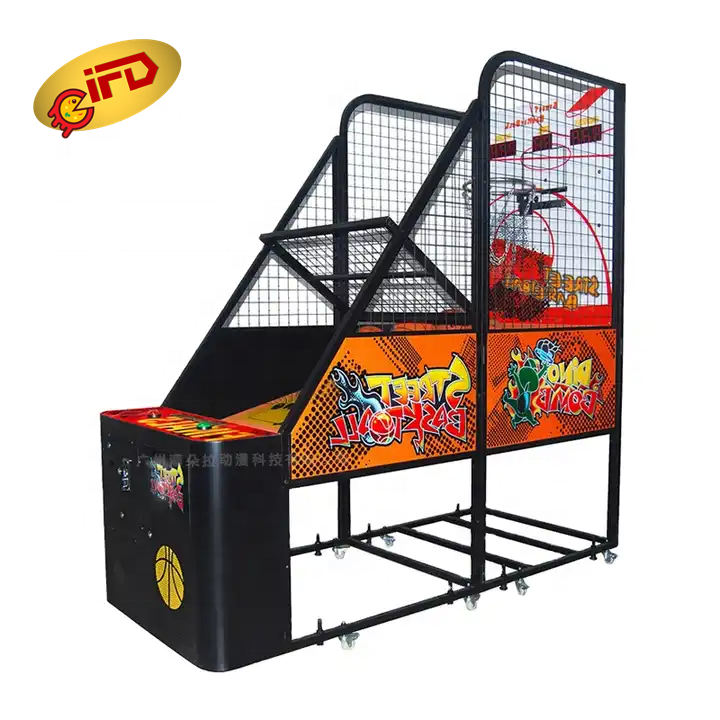 IFD Pop Coin Operated A Shot Basketball Game Three Stage Game Mode Indoor Commercial Basketball Arcade Game Machine