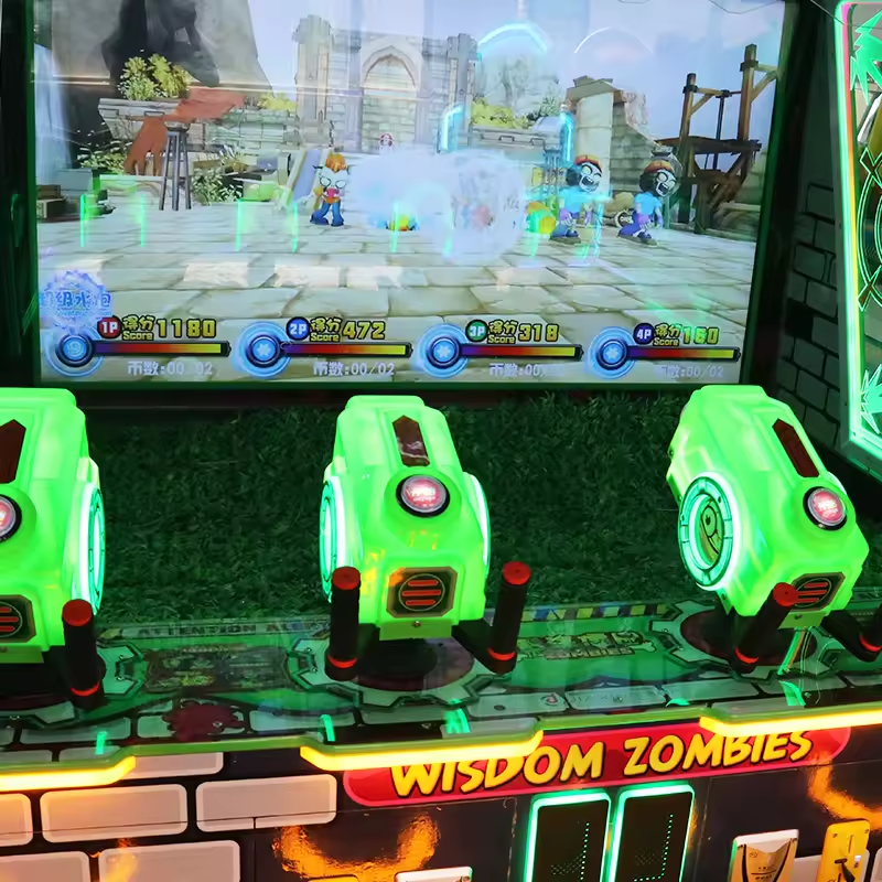 IFD Zombies Water Shooting Gun Arcade Game Machine Zombie Arcade Plants Vs Zombies Game Machine Indoor