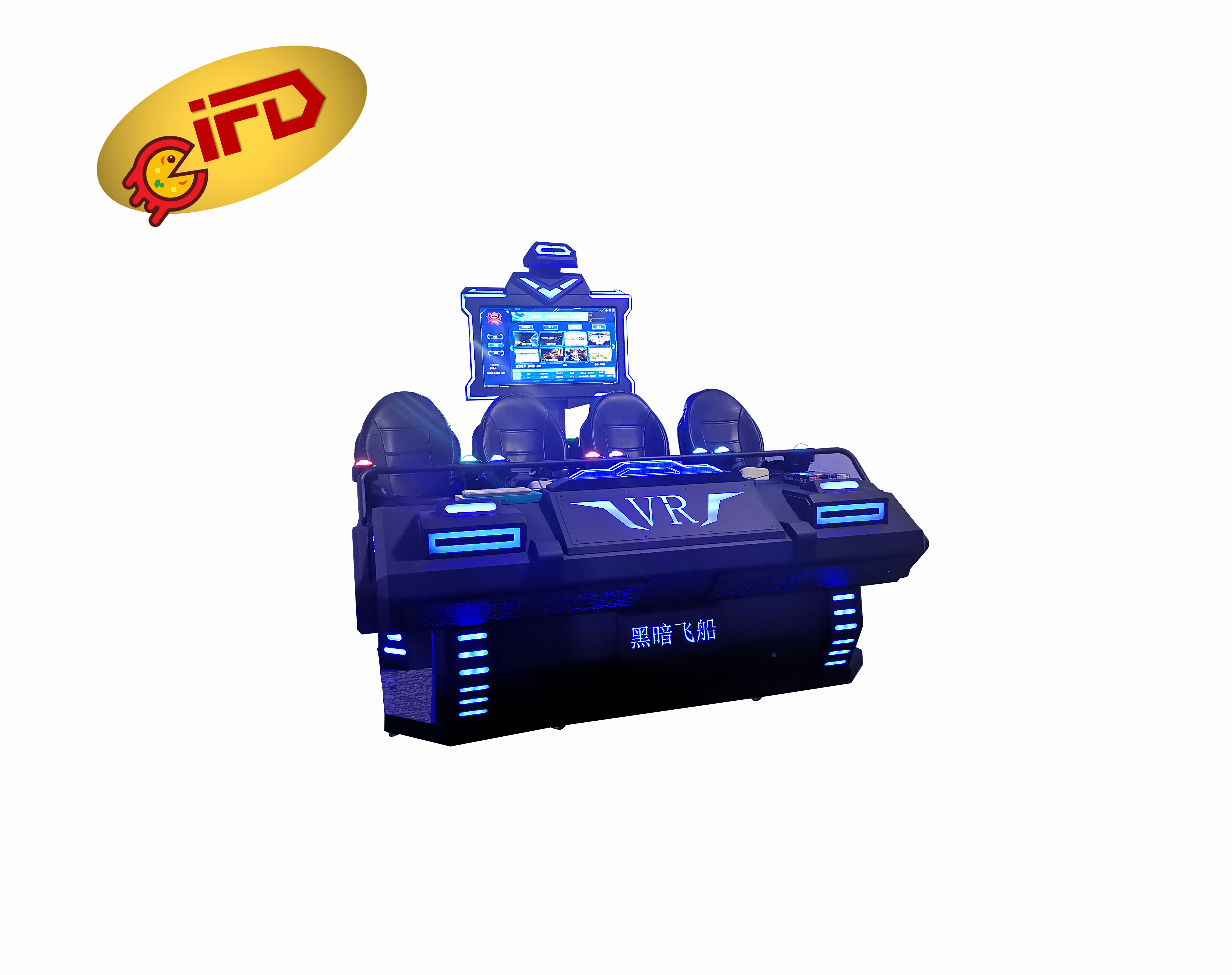 2022 IFD Professional manufacturer Virtual Reality 9D VR Game Machine 4 Seats VR Simulator Equipment