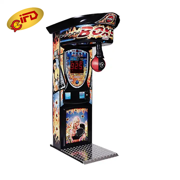 IFD Coin Operated Game Street Amusement Park Electronic Hammer Boxing Machine Arcade Boxing Punch Machine Price For Sale