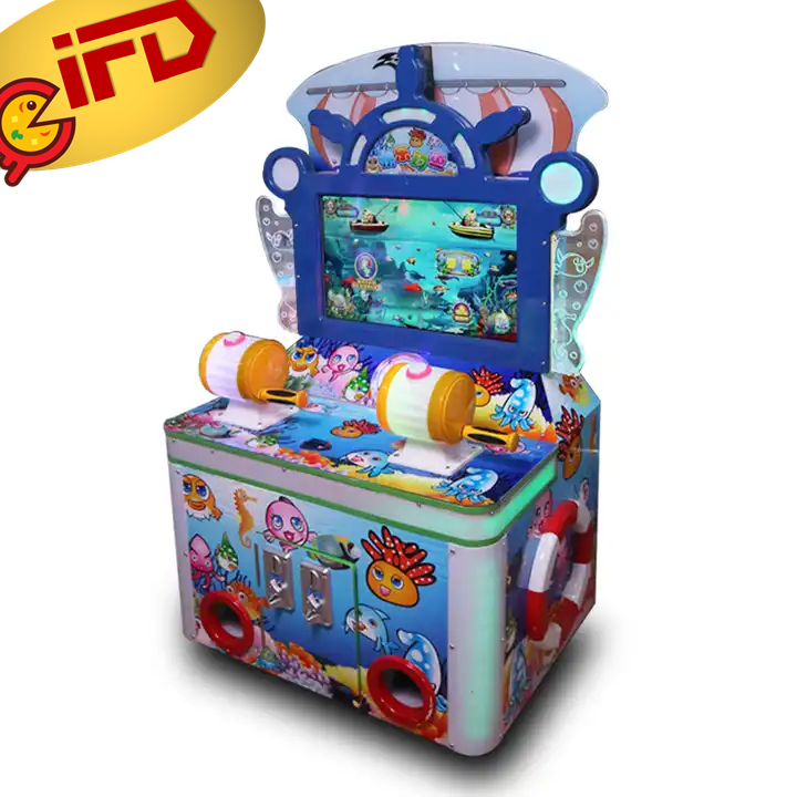 IFD Kids Classic Fish Cabinet Fishing Game Machine With Gashapon Coin Operated Fish Hunting Games Machine