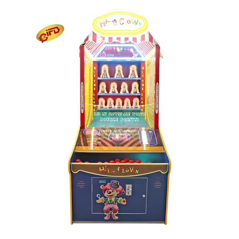 IFD New Arrival Funny Carnival  Hit The Clown Redemption Arcade Games Machine For Sale