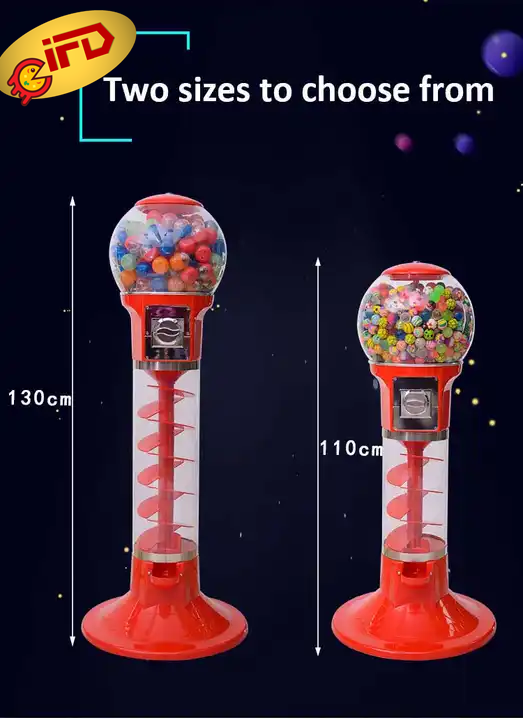 IFD High quality Big Capsule Toys Gacha Machine Gumball Bouncy Ball Candy Toy Vending Machines 130cm Gashapon Machine