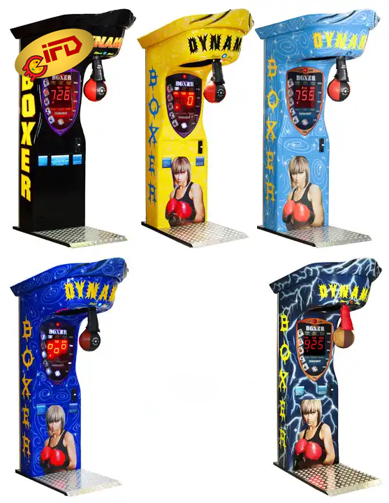 IFD Coin Operated Game Street Amusement Park Electronic Hammer Boxing Machine Arcade Boxing Punch Machine Price For Sale