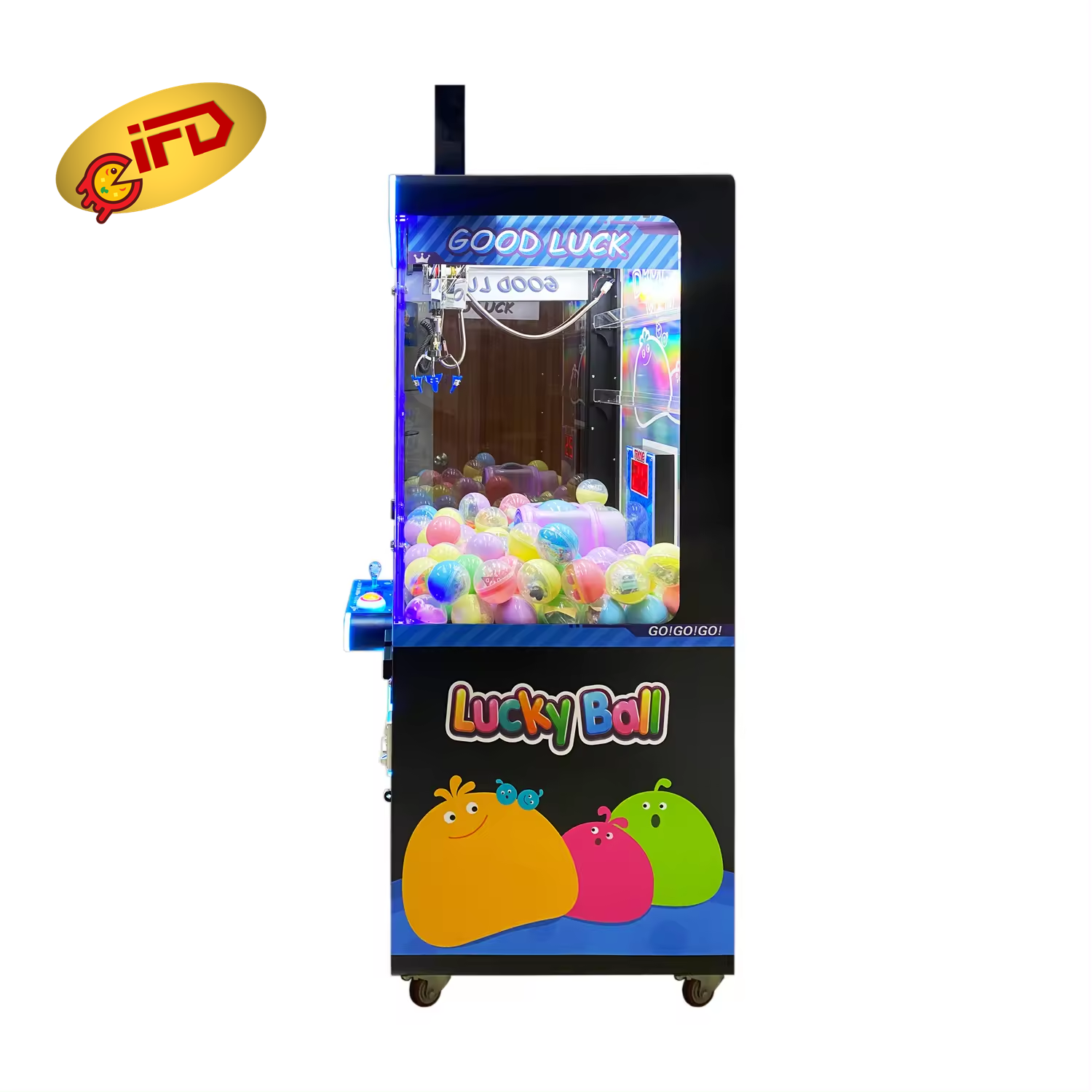 IFD Coin Operated Game Prize Arcade Catching Balls Drop In Win Claw Crane Machine For Amusement Centers On Sale