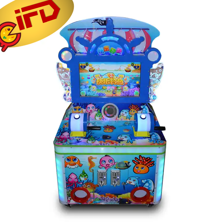 IFD Kids Classic Fish Cabinet Fishing Game Machine With Gashapon Coin Operated Fish Hunting Games Machine