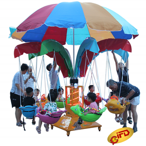 2022 playground for kids outdoor amusement park  swing flying fish merry go round carousel for sale