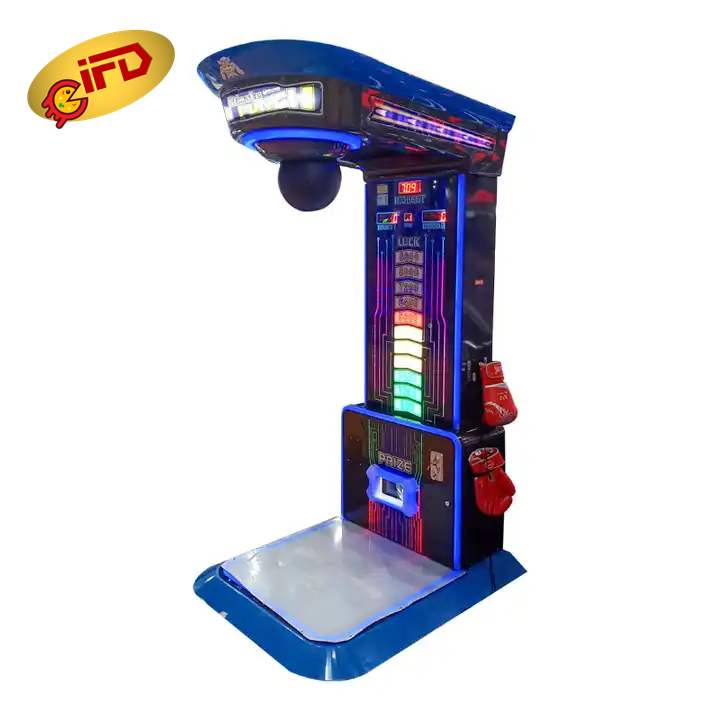 IFD Coin Operated Game Street Amusement Park Electronic Hammer Boxing Machine Arcade Boxing Punch Machine Price For Sale