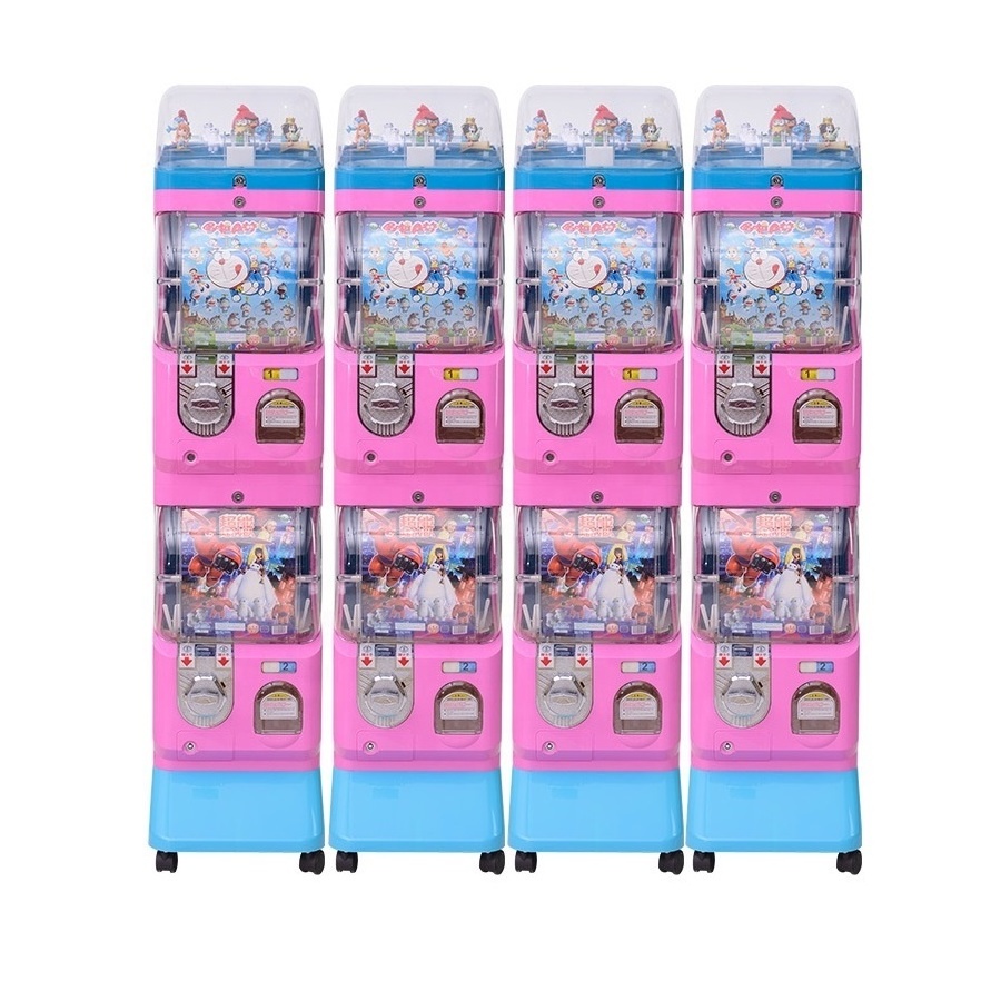 Coin Token Operated Capsule Toy Gashapon Prize Gift Vending Game Machine