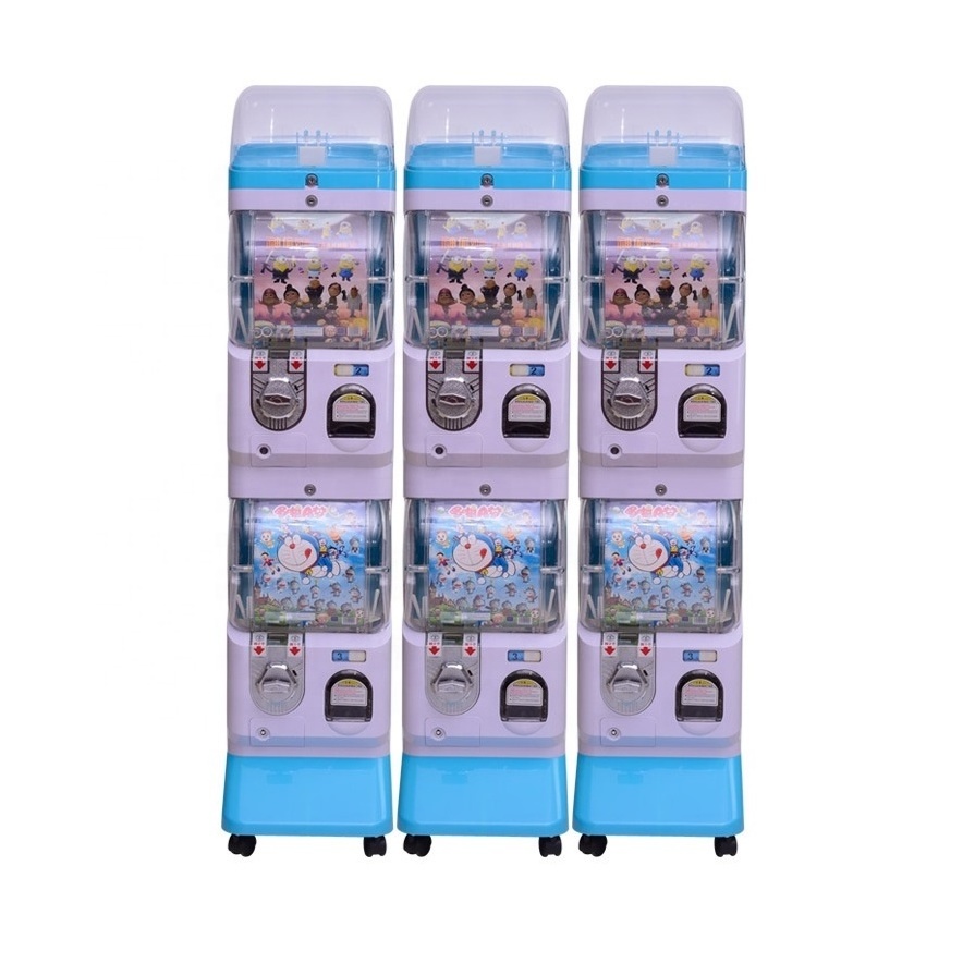 Coin Token Operated Capsule Toy Gashapon Prize Gift Vending Game Machine