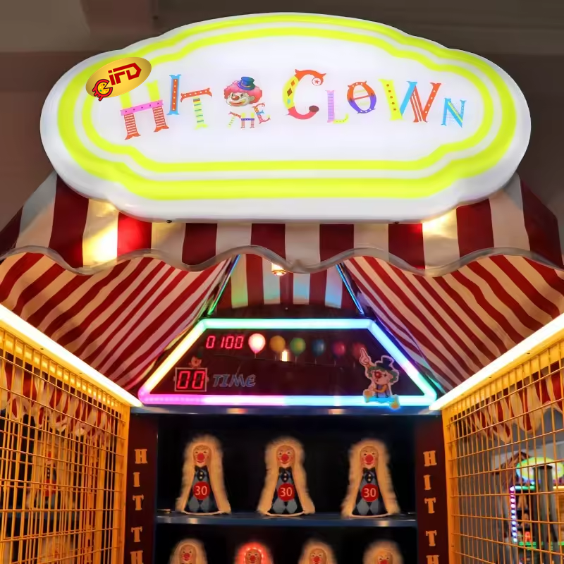 IFD New Arrival Funny Carnival  Hit The Clown Redemption Arcade Games Machine For Sale