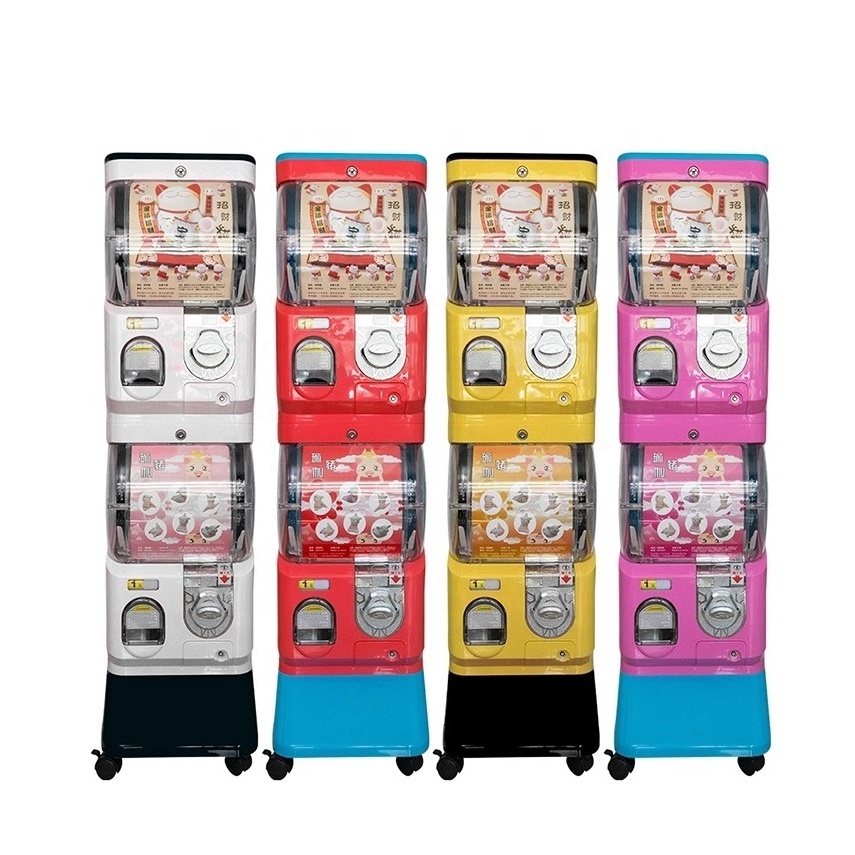 Coin Token Operated Capsule Toy Gashapon Prize Gift Vending Game Machine