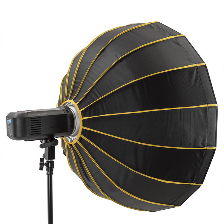 65cm Quick Set-up Folding Parabolic Umbrella Softbox for Aputure 120D Flash Light for Portrait Wedding Product Photography