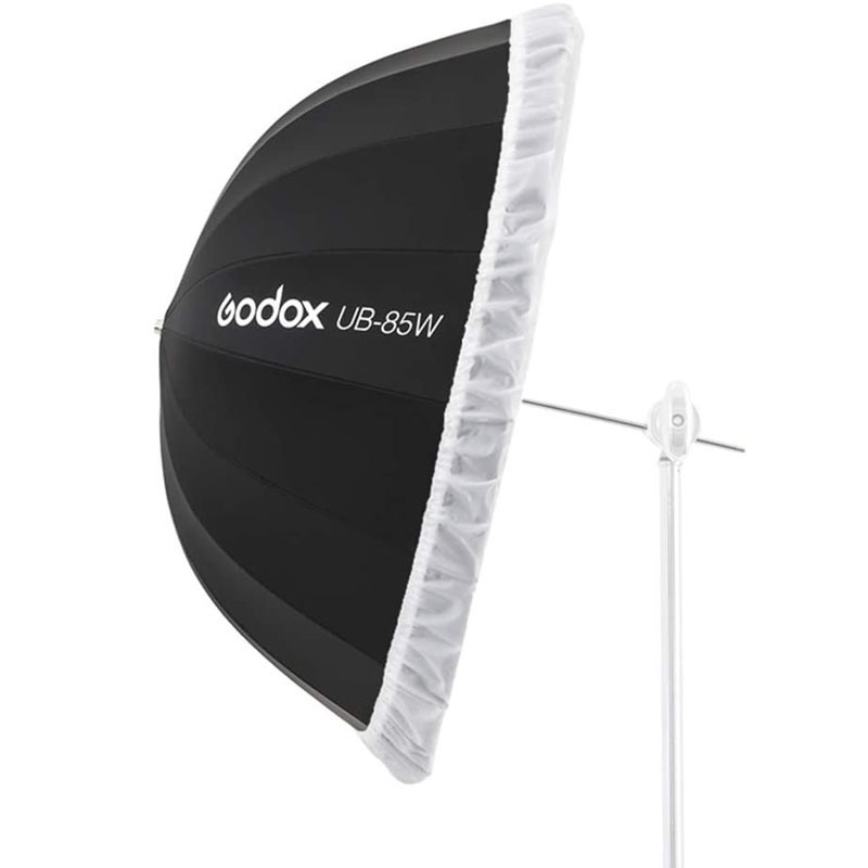 Godox UB-85W 85cm Parabolic Inner White Reflec Soft Umbrella Studio Light Umbrella with Diffuser Cover Cloth