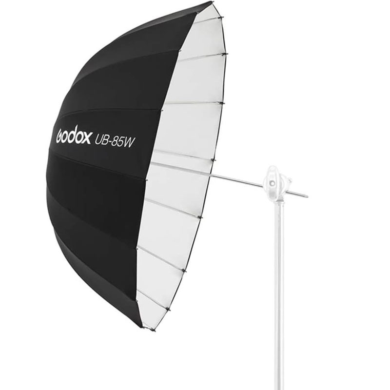 Godox UB-85W 85cm Parabolic Inner White Reflec Soft Umbrella Studio Light Umbrella with Diffuser Cover Cloth