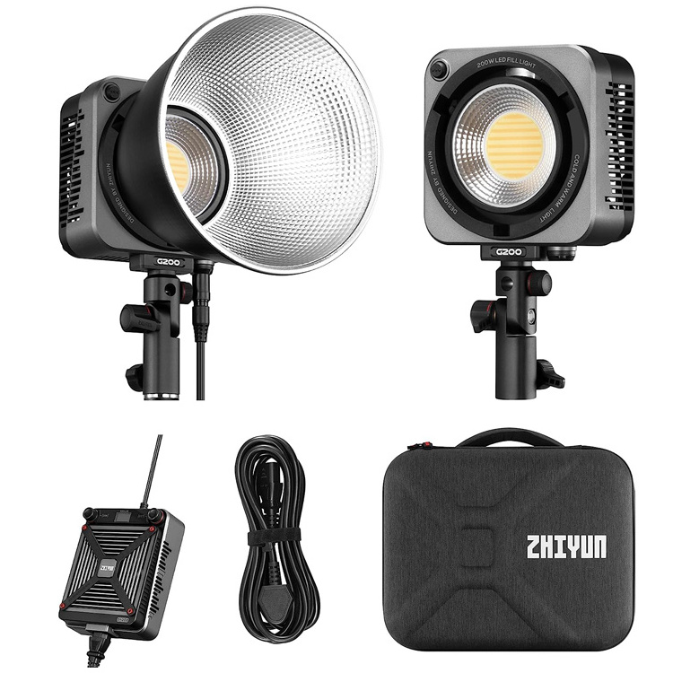 ZHIYUN MOLUS G200 300W Professional Photography Light 2700K-6500K LED Video Light APP Control Camera Light Studio Photo Lamp